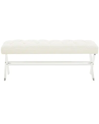 Safavieh Couture Tourmaline Acrylic Bench In White