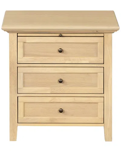 Safavieh Couture Trevor 3 Drawer Wood Nightstand In Brown