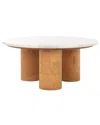 Safavieh Couture Trinsly Travertine Top Coffee Table