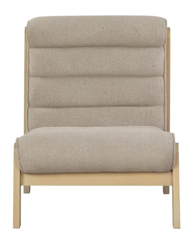 Safavieh Couture Trixie Channel Accent Chair In Brown