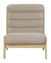 Safavieh Couture Trixie Channel Accent Chair In Brown