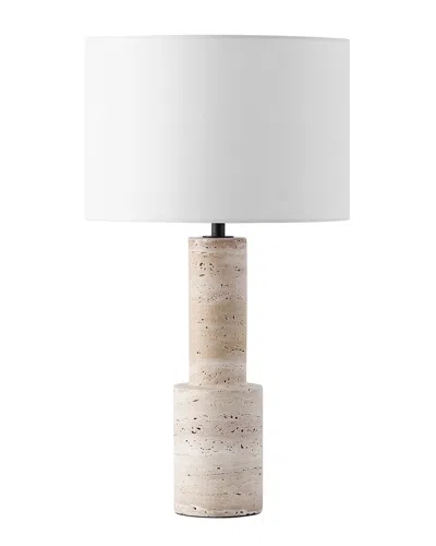 Safavieh Couture Tywin Travertine Table Lamp In Neutral
