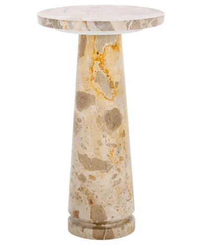 SAFAVIEH COUTURE SAFAVIEH COUTURE VALENTIA ROUND MARBLE ACCENT TABLE