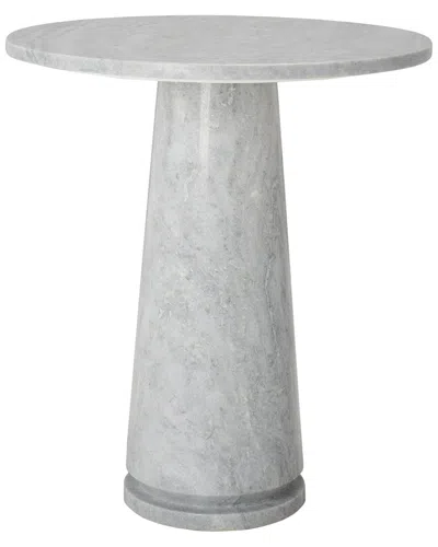 Safavieh Couture Valentia Tall Marble Accent Table In Gray
