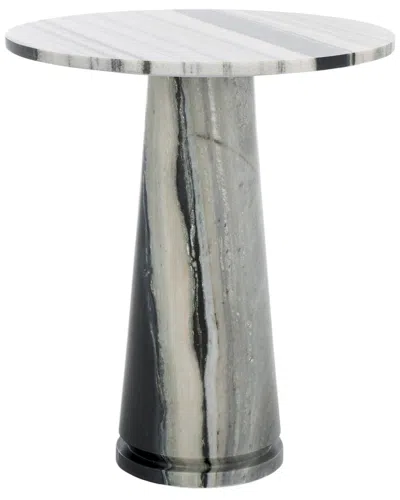 SAFAVIEH COUTURE SAFAVIEH COUTURE VALENTIA TALL ROUND MARBLE ACCENT TABLE