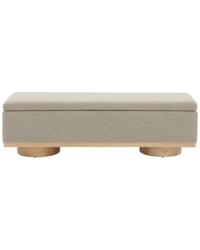 Safavieh Couture Vianna Boucle Bench In Brown