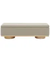 Safavieh Couture Vianna Boucle Bench In Brown