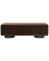 Safavieh Couture Vianna Velvet Storage Bench In Brown