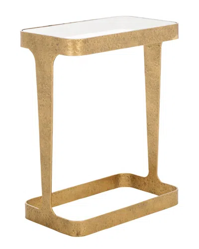 Safavieh Couture Viktor Forged Metal Accent Table In Gold