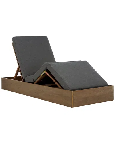 Safavieh Couture Vincent Wood Chaise Lounge Chair