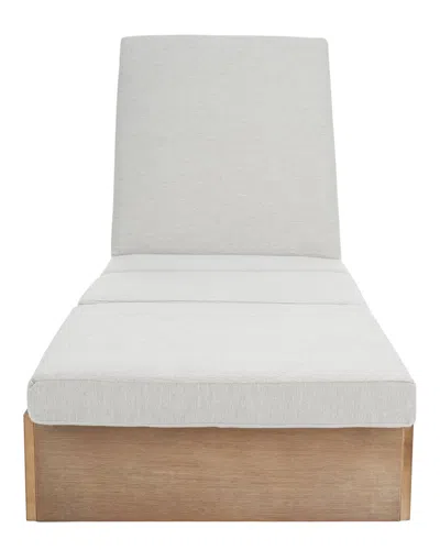 Safavieh Couture Vincent Wood Chaise Lounge Chair In Brown
