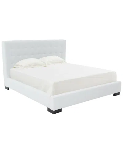 Safavieh Couture Vivaldi Tufted Linen Bed In White