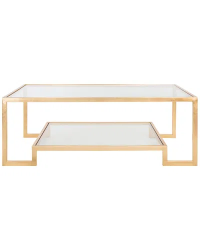 Safavieh Couture Vivian Gold Leaf Coffee Table
