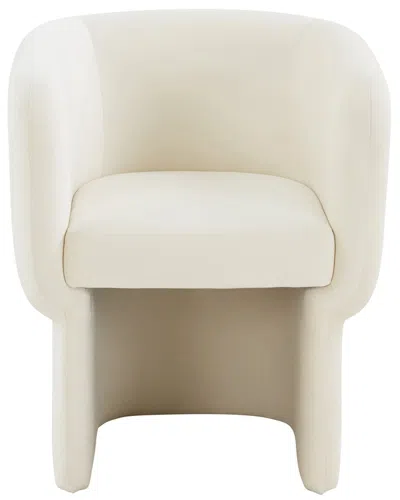 Safavieh Couture Wally Velvet Accent Chair In White