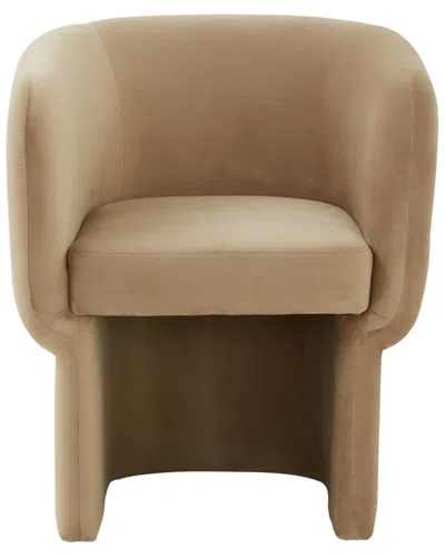 Safavieh Couture Wally Velvet Dining Chair In Brown