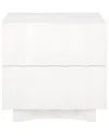 Safavieh Couture Woodworth 2 Drawer Cement Nightstand In White