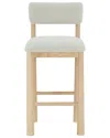 Safavieh Couture Wrenley Boucle Barstool In Brown