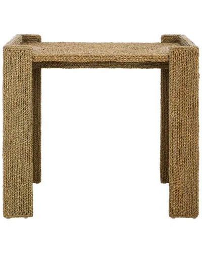 Safavieh Couture Wynima Sea Grass Accent Table In Brown