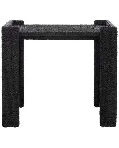 Safavieh Couture Wynima Sea Grass Accent Table In Black