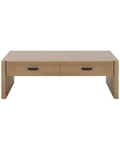 Safavieh Couture Wynnrosa 2-drawer Coffee Table In Brown