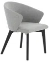 Safavieh Couture Wynonna Linen Dining Chair In Grey