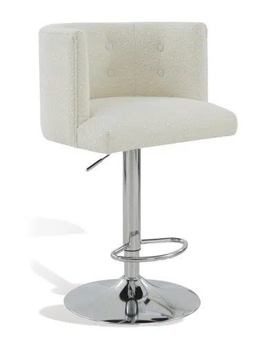 Safavieh Couture Zayna Adjustable Barstool In White