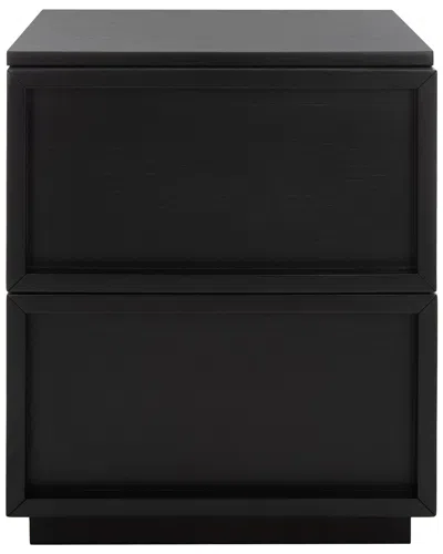 Safavieh Couture Zeus 2-drawer Nightstand In Black