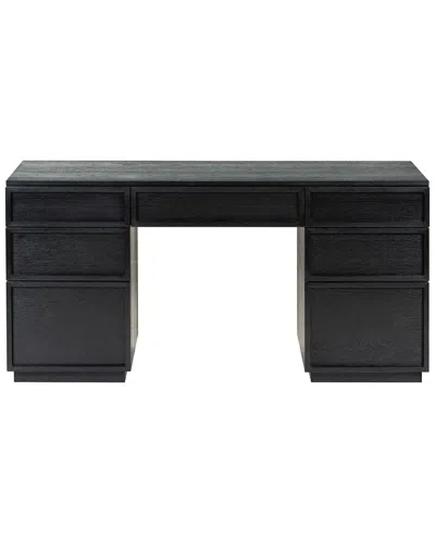 Safavieh Couture Zeus 7-drawer Wood Desk In Black