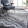 Safavieh Craft Machine Made Area Rug, Grey / Blue Contemporary Style Easy Care In Gray
