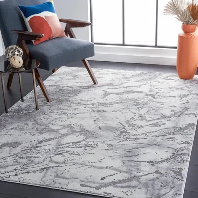 Safavieh Craft Machine Made Area Rug, Grey / Dark Grey Contemporary Style Easy Care