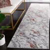 Safavieh Craft Machine Made Area Rug, Grey / Orange Contemporary Style Easy Care In Gray