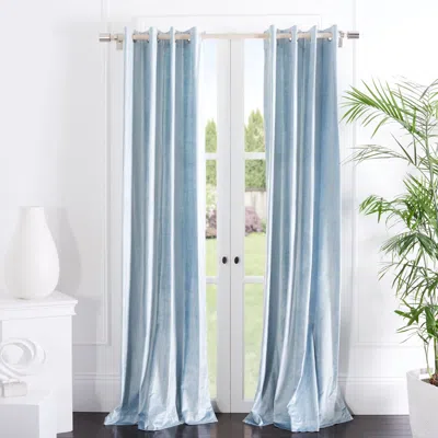 Safavieh Creslia X Window Curtain Panel In Blue