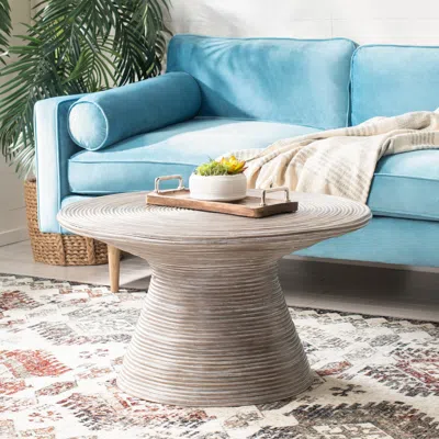 Safavieh Cristina Metal Coffee Table In Brown