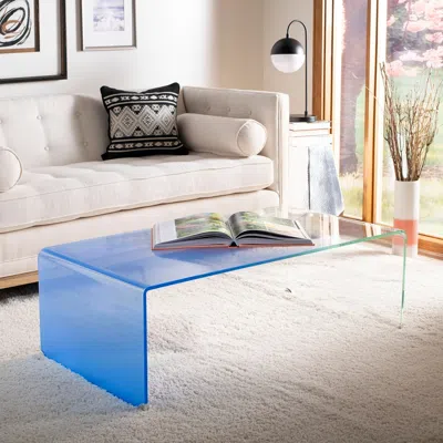 Safavieh Crysta Ombre Glass Coffee Table In Neutral