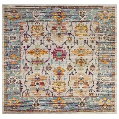 Safavieh Crystal Collection Alisia Oriental Square Area Rug In Multi