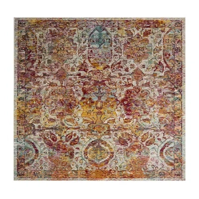Safavieh Crystal Collection Dolkar Oriental Square Area Rug In Multi