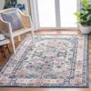 Safavieh Crystal Machine Made Area Rug, Ivory / Blue Traditional Style Easy Care In Blue