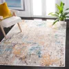Safavieh Crystal Machine Made Area Rug, Ivory / Yellow Contemporary Style Easy Care In Neutral