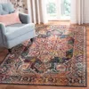 Safavieh Crystal Machine Made Area Rug, Navy / Light Blue Traditional Style Easy Care In Blue
