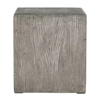 Safavieh Cube Collection Concrete Side Table In Gray