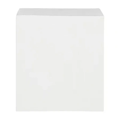 Safavieh Cube Collection Concrete Side Table In White