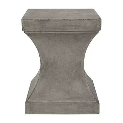 Safavieh Curby Collection Concrete Side Table In Gray