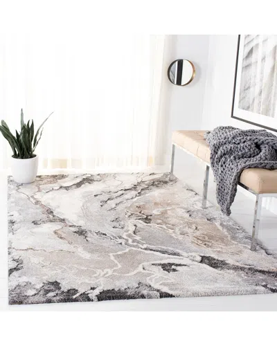 Safavieh Cyrus Shag Dominique Power Loomed Rug In Gray