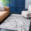Safavieh Cyrus Shag Machine Made Area Rug, Beige / Grey Contemporary Style Easy Care In Gray
