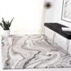 Safavieh Cyrus Shag Machine Made Area Rug, Grey / Beige Contemporary Style Easy Care In Gray