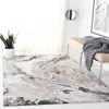 Safavieh Cyrus Shag Machine Made Area Rug, Grey / Beige Contemporary Style Easy Care In Multi
