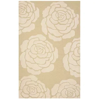 Safavieh Dacre Floral Wool Indoor Rectangular Area Rug In Green