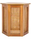 Safavieh Danez Hexagon Cane Accent Table