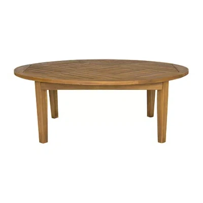 Safavieh Danville Outdoor And Patio Collection Weather Resistant Coffee Table In Sand