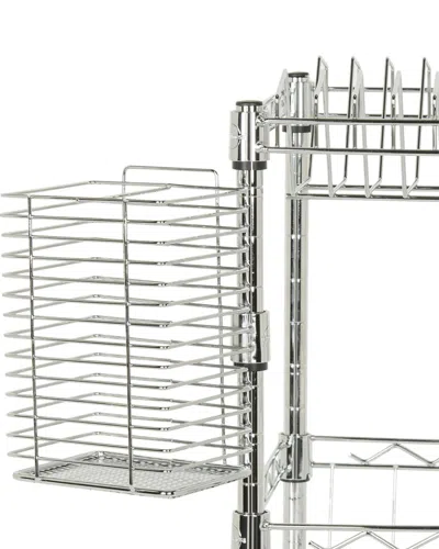 Safavieh Darina Adjustable Dish Rack In Silver